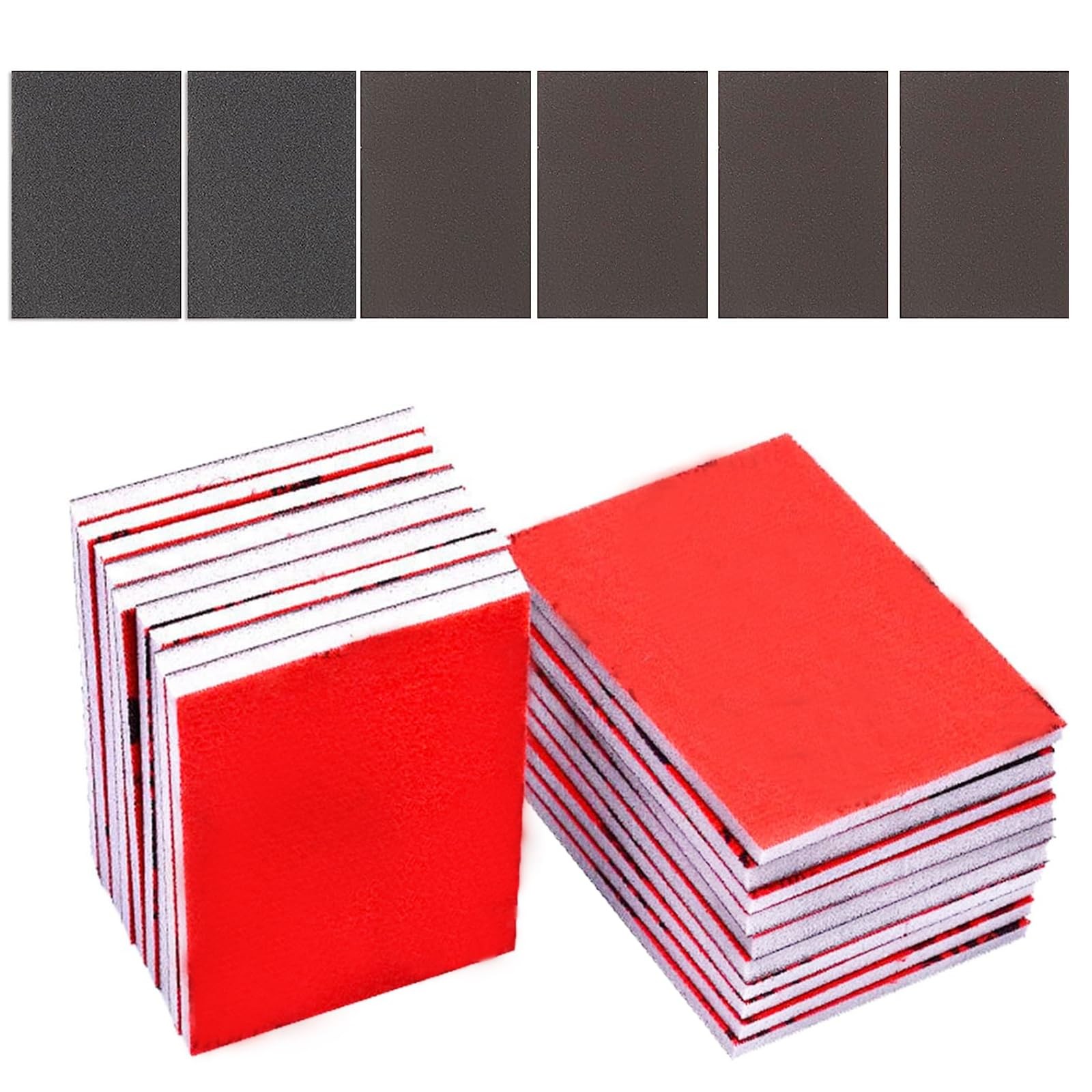 18 Pcs 320-2500 Grit Ultra Fine Sanding Sponges Foam Sand Blocks Wet Dry Pads