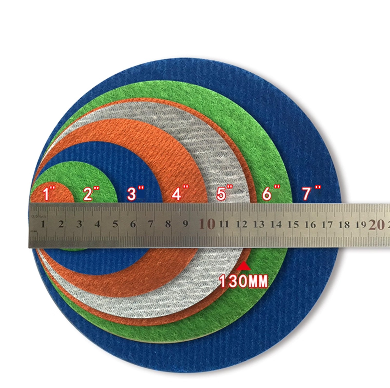 7″ – 180mm Foam Sponge Sanding Disc Wet and Dry Sandpaper Hook & Loop For Polish