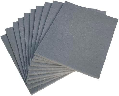 10 PCS 600 Grit 4.5 x 5.5 Inch Sanding Sponge Set, Wet or Dry Hand Sanding Spong