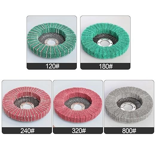 New FPPO 5pcs 4.5″ Nylon Flap Disc Grit 320 Polishing Wheel Fast Shipping