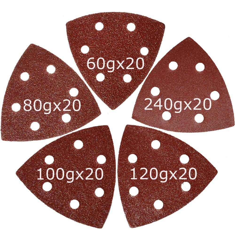 XXGO 100 Pcs 90mm 3-1/2 Inch ” 6 Hole Triangle – 100 Pcs, Maroon