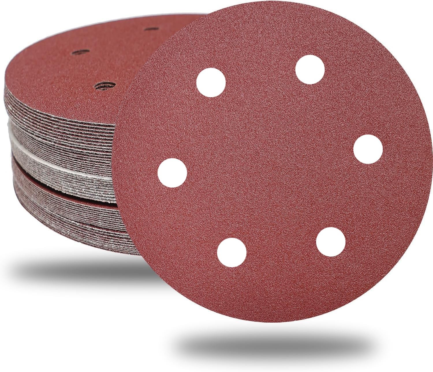 50 PCS 9 Inch 6 Hole Drywall Sanding Discs Set -10 Each of 60 80 120 150 240