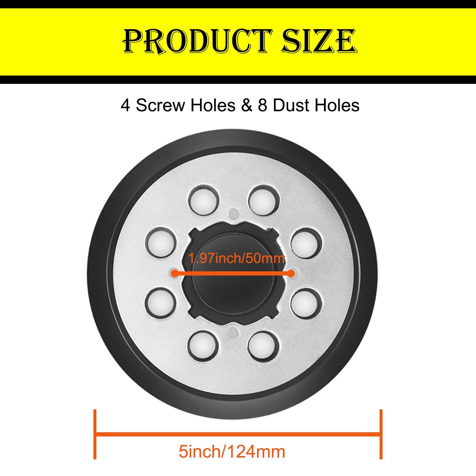 2 Pack Orbital Sander Replacement Pad for DeWalt DWE6421 6421K DWE6423 6423K