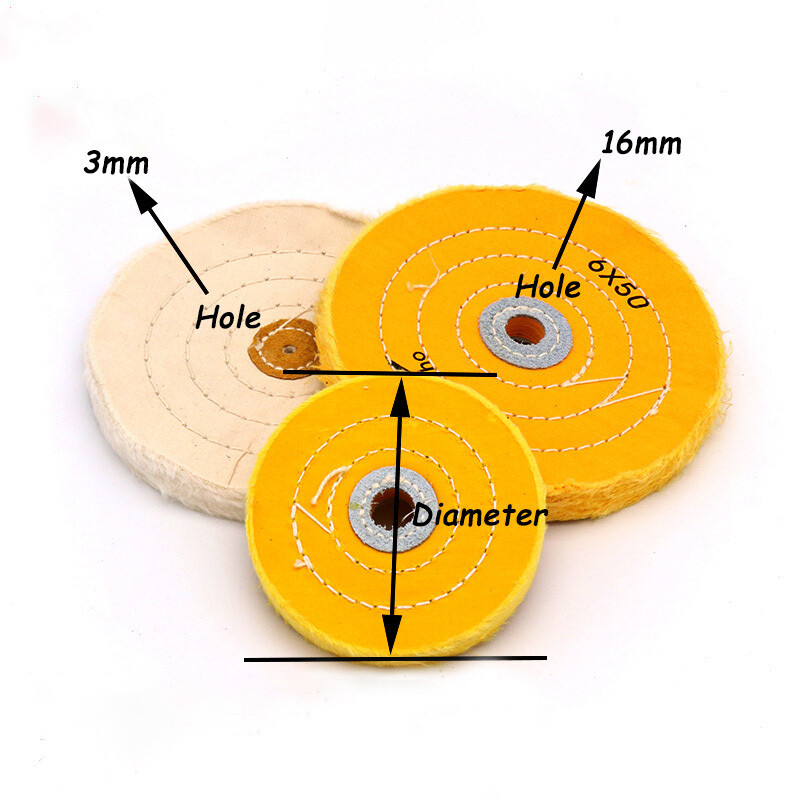 Buffing Wheel Metal Cleaning Polishing 50mm 75mm 100mm 125mm 150mm 180mm 200mm