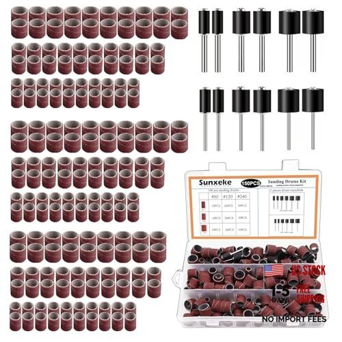 Set for Most Rotary Tools-Includes 138 Aluminum Oxide Sanding Sanding Drum