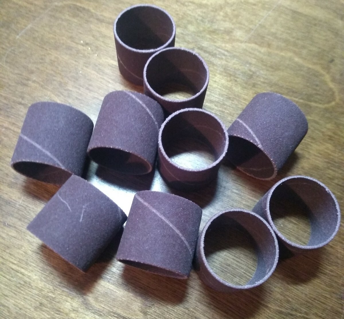 1″ x 1″ Aluminum Oxide 3M Spiral Bands Sanding Sleeves – 10 Pack 240 Grit Drums
