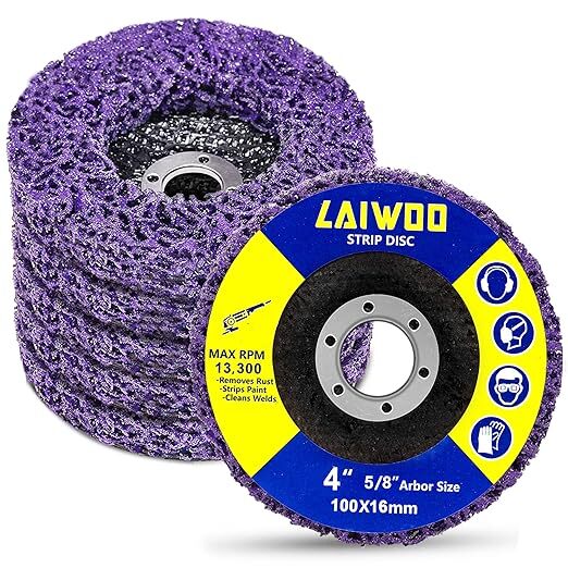 5Pcs Strip Discs Stripping Wheel, 4″ x 5/8″ Rust Stripper Wheel Paint Eater Disc