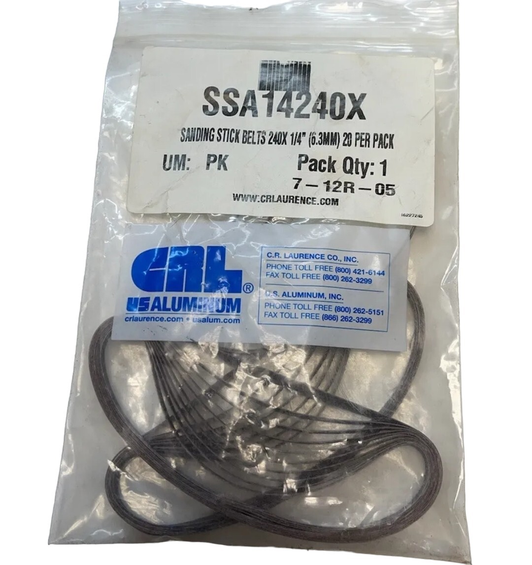 CRL SSA14240X, 1/4″ x 240X Sanding Stick Abrasive Belts 🔥Fast Shipping🔥
