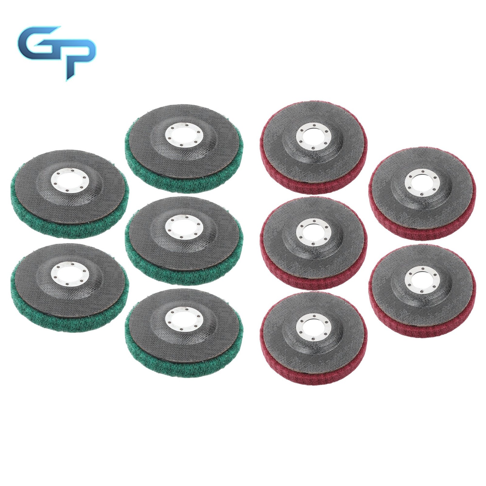 10Pack 180 & 320 Grit Scour Flap Discs 4.5Inch for Angle Grinder (4-1/2″ x 7/8″)