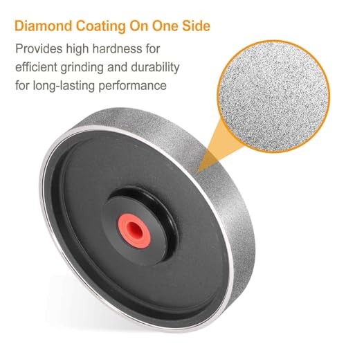 Diamond Lapidary Wheel 6 Inch x 1 Inch with 1″ Arbor Hole Jewelry 180 Grit