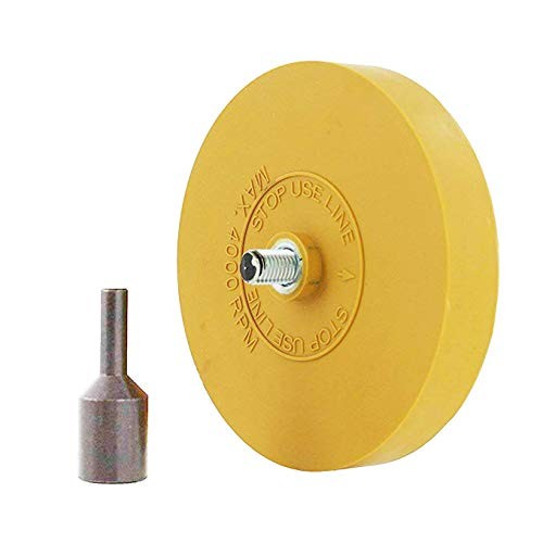 Rubber Eraser Wheel Tool Kit – 4 inc Pad & Arbor, Power 1 Count (Pack of 1)