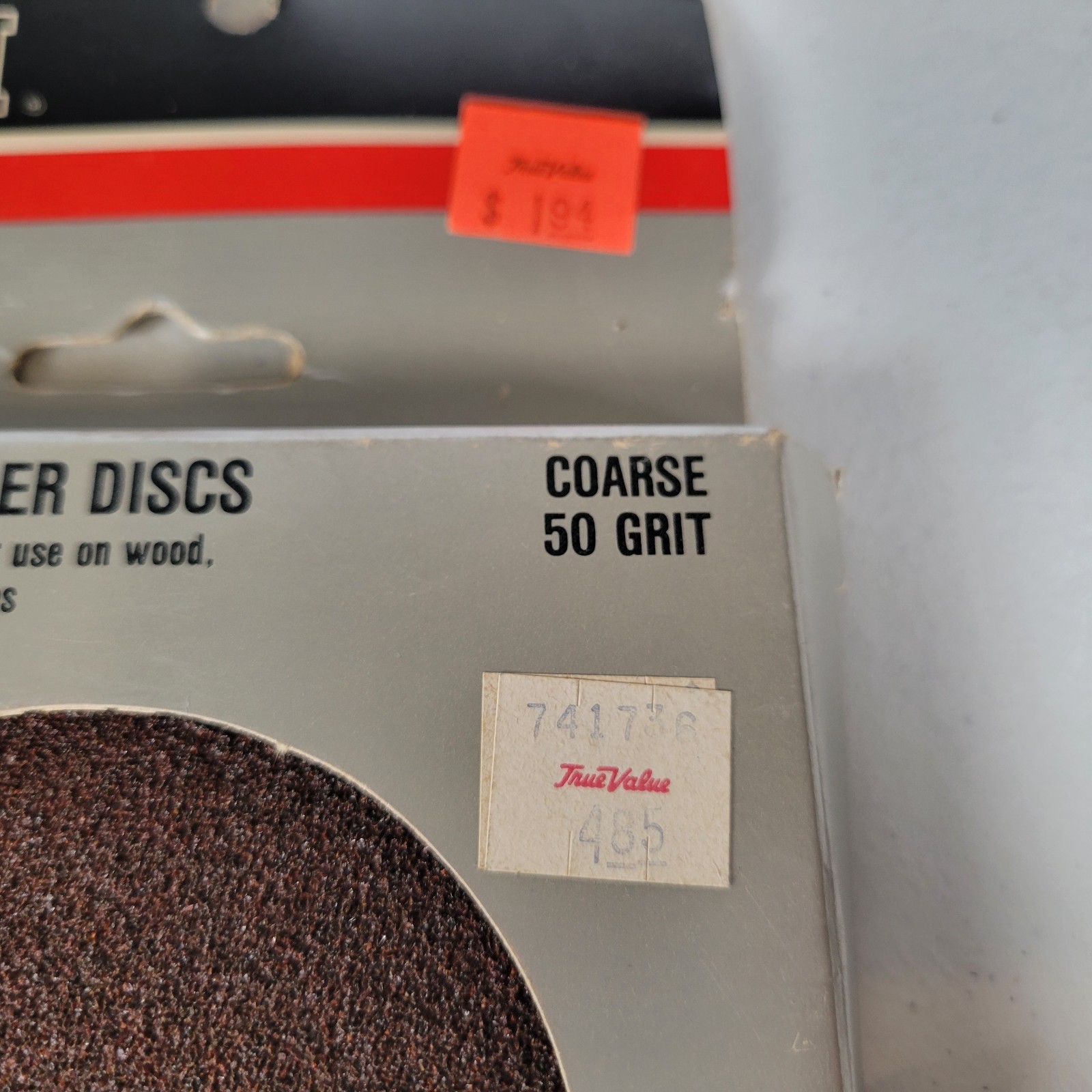 Master Mechanic Professional 4″x5/8″ Resin Fiber Discs Coarse 50 Grit Vintage