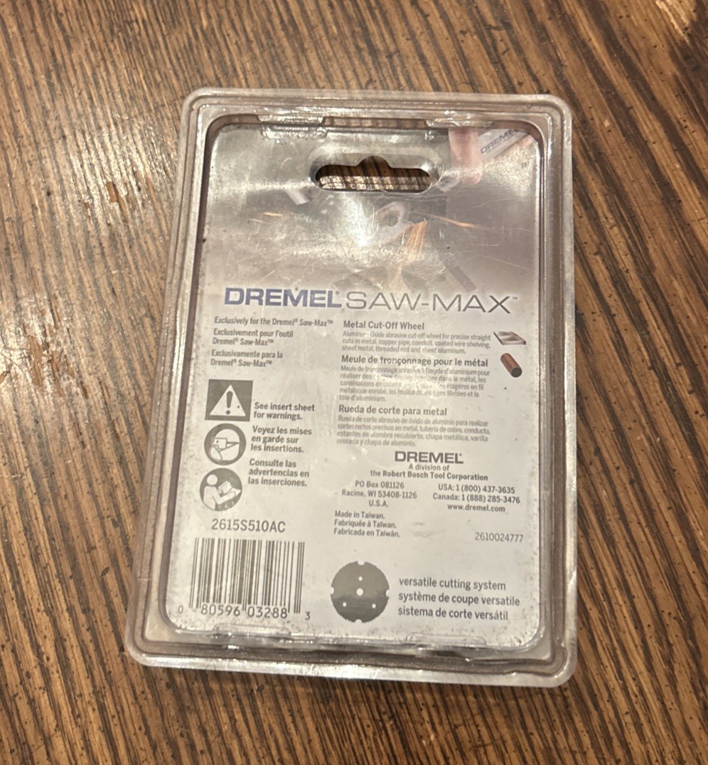 DREMEL Saw-Max 3” Metal Cut-Off Wheel Part #SM510C 3 Pack Aluminum Oxide SEALED