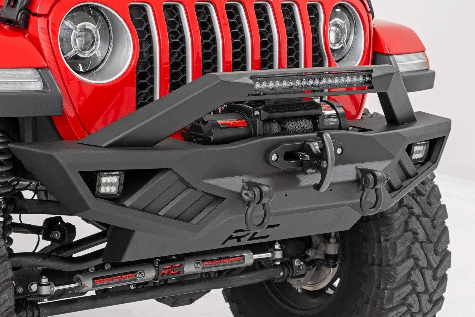 Rough Country Multi-Function Winch Cleat w/Rubber Isolator | Black – RS175B