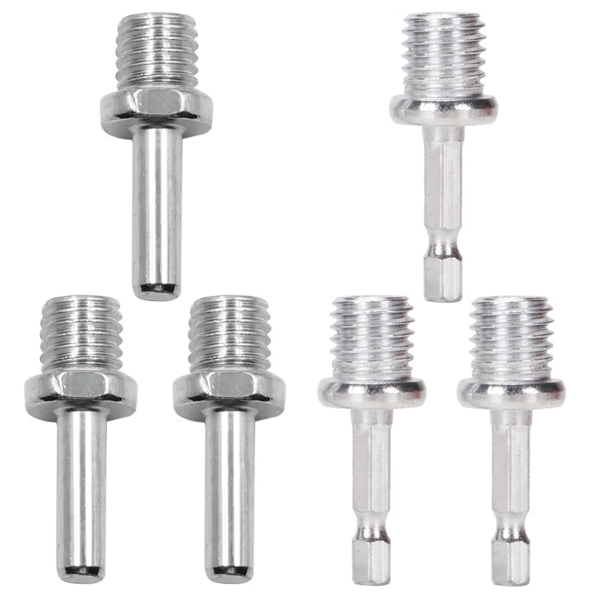 TorSor 6 Pack Buffing Polishing Pads M14 Drill Adapter Screw Bolt Connector…