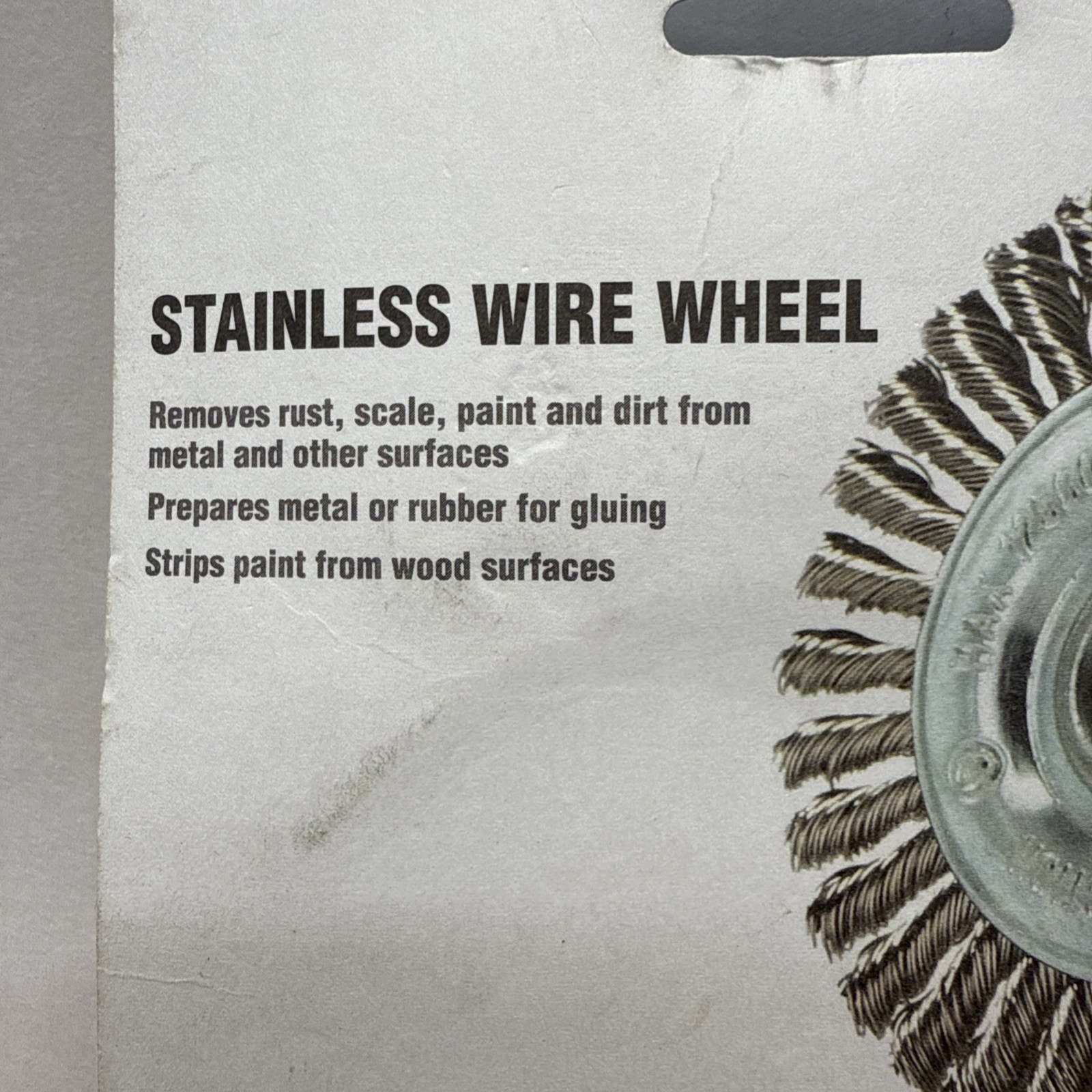 NORTON 4 ” WIRE WHEEL BRUSH #39019 {49}