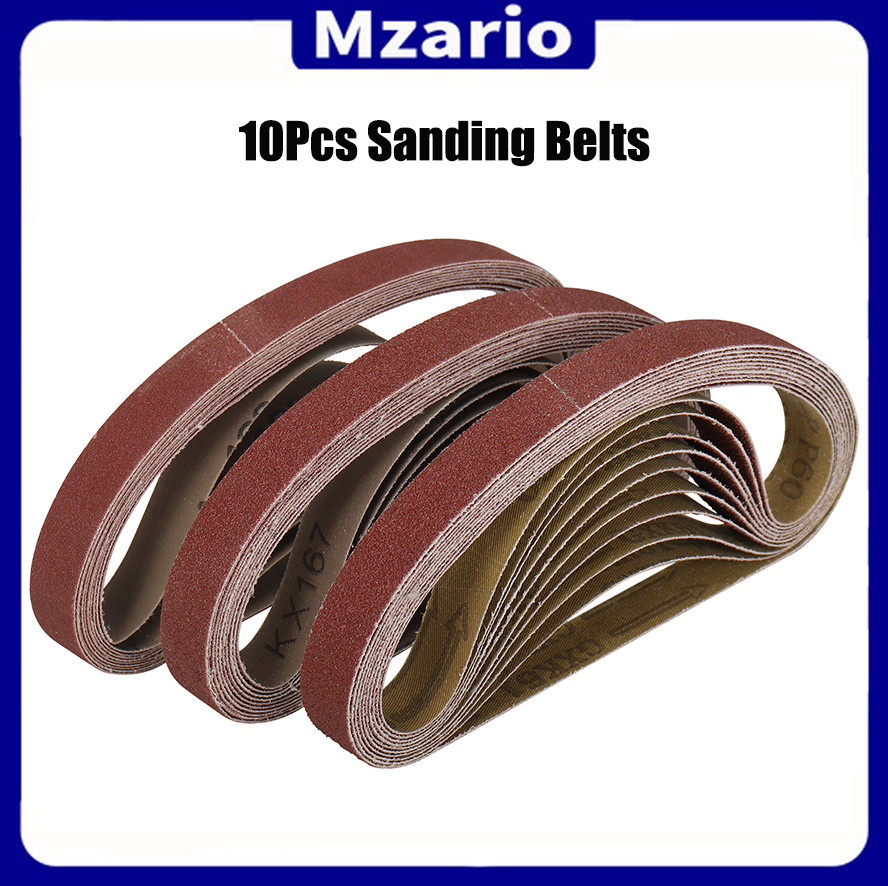 10pcs 520x20mm sanding belts alumina sand for sanding machine adapters polishers