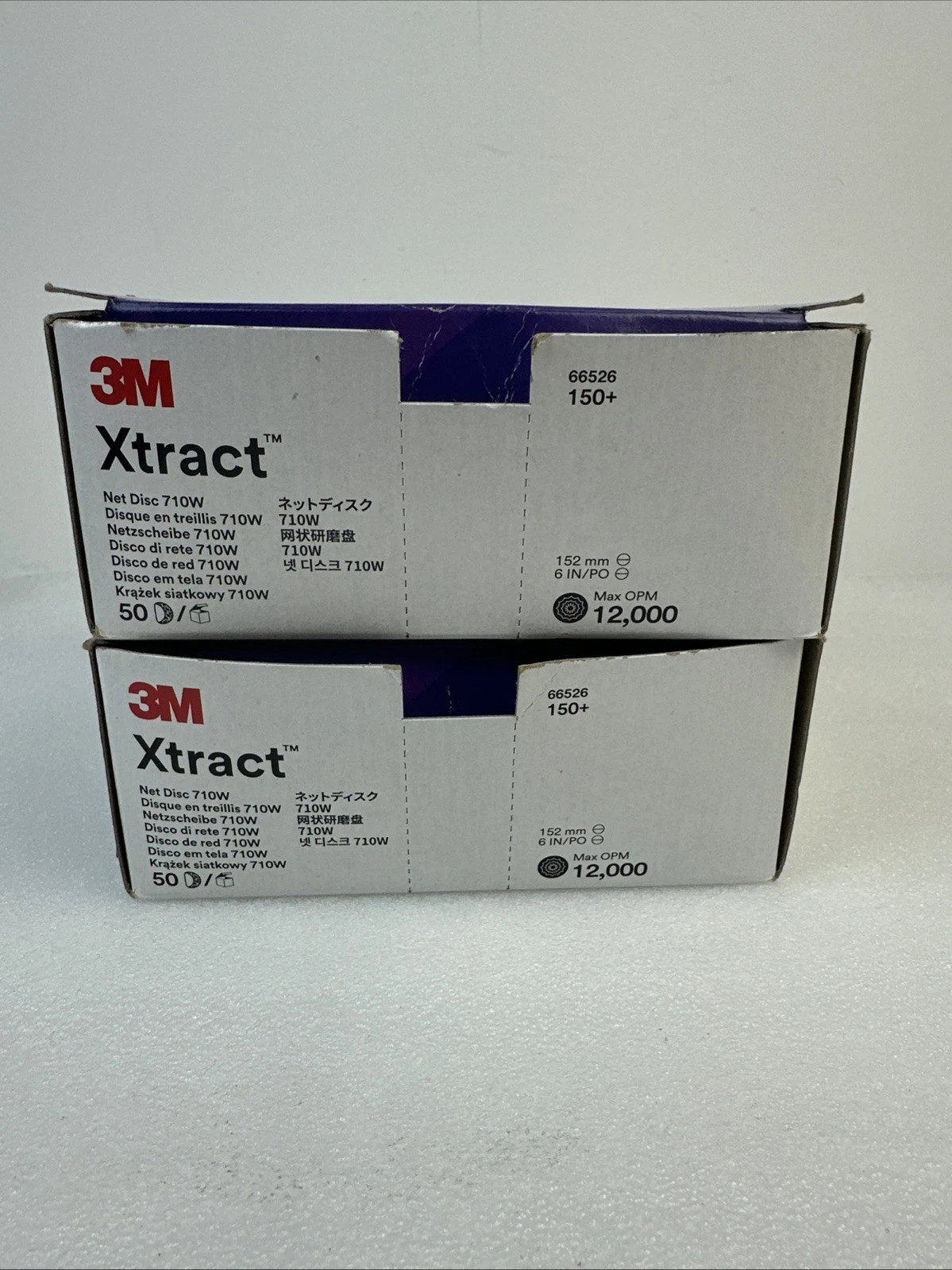 2 PACK LOT 50 EACH 100 TOTAL 3M Xtract Cubitron II Net Disc 710W 66526 12000 RPM