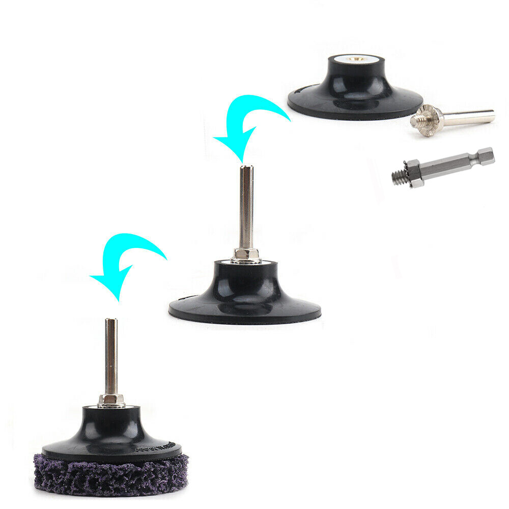 1″ 2″ 3″ Sanding Disc R Type Roll Lock Rotary Pad Holder 1/4″ Shank Die Grinder
