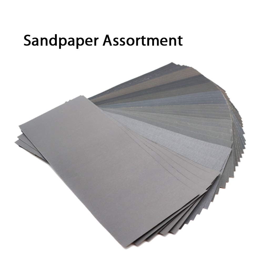 Durable 45Pcs Wet Dry Sanding Sheets, Perfect for Automotive & Wood Finishing