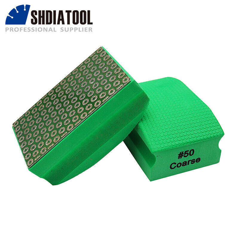 1pc Diamond Hand polishing pad foam backed Polish Granite Marble Concrete Glass