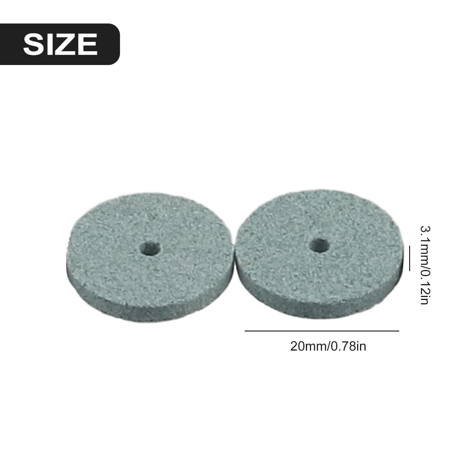 20Pcs 20mm Mini-Drill Grinding Wheel Buffing Wheel Polishing Pad Abrasive Disc