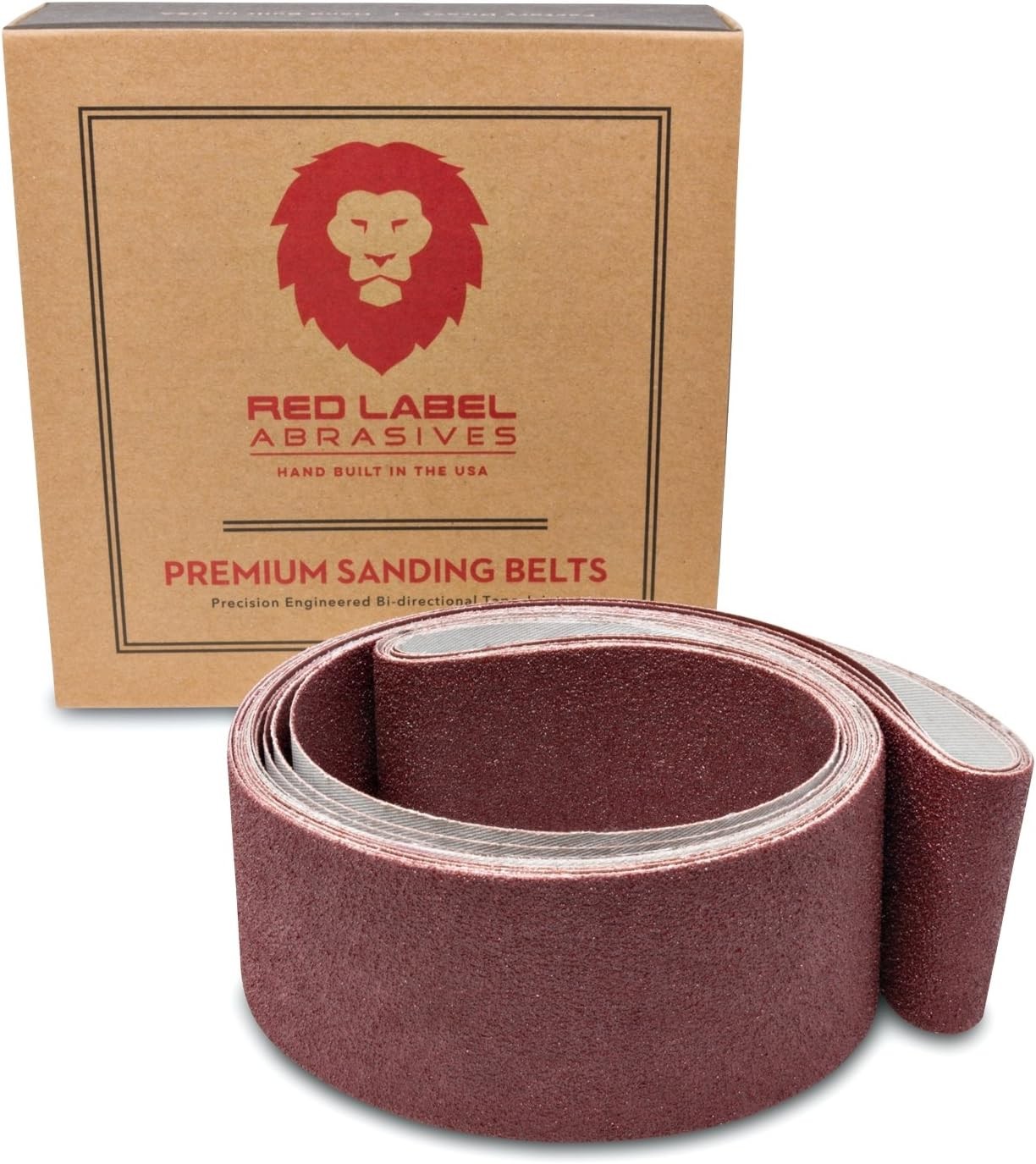 Red Label Abrasives 2 X 42 Inch 60, 80, 120, 220, 320, 400 Grit Assortment