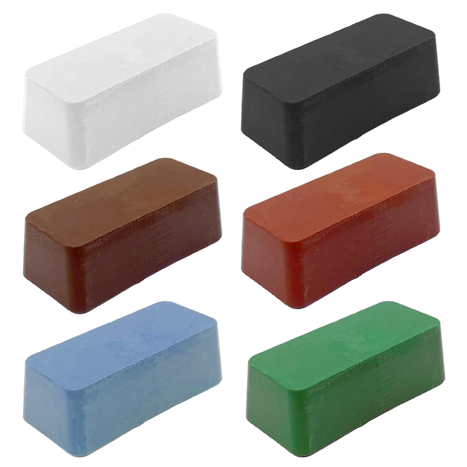 6 Pcs Metal Polishing Compound Set for Buffing Wheel – Coarse to Fine Grits, 24