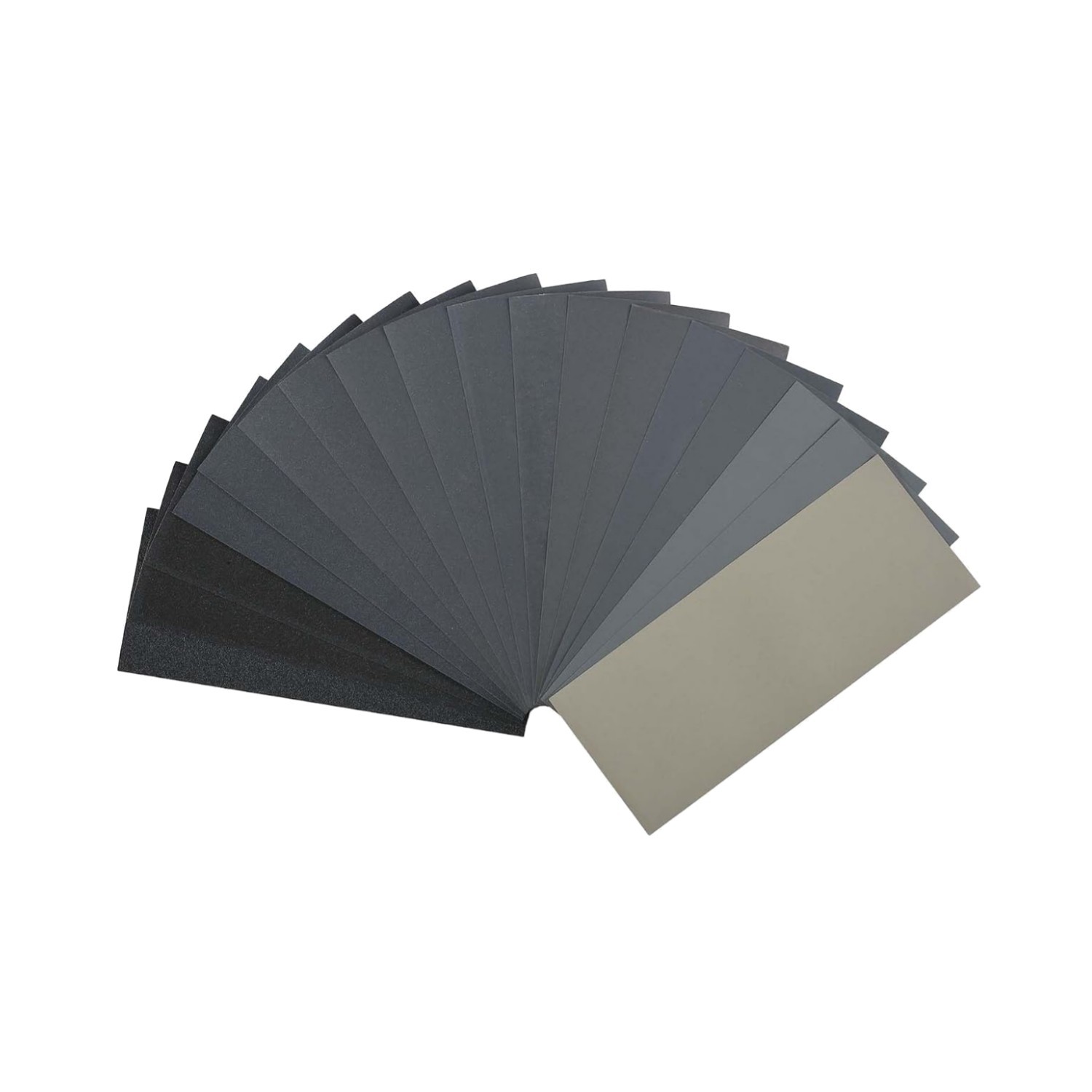 Bates 18-Pack Sandpaper Assortment: 12 Grits from 120 to 3000 for All Projects