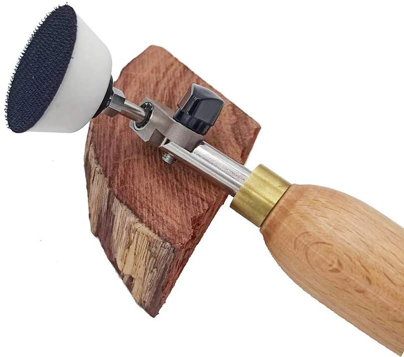 Bowl Sander Sanding Tool for Woodworking | With 2 Inch Hook and Loop Sanding PU