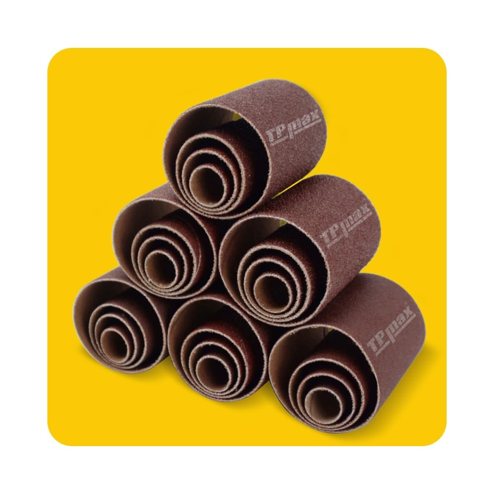 24 PCS Assorted Grit Spindle Sanding Sleeves 2 Inch Length Various Diameters