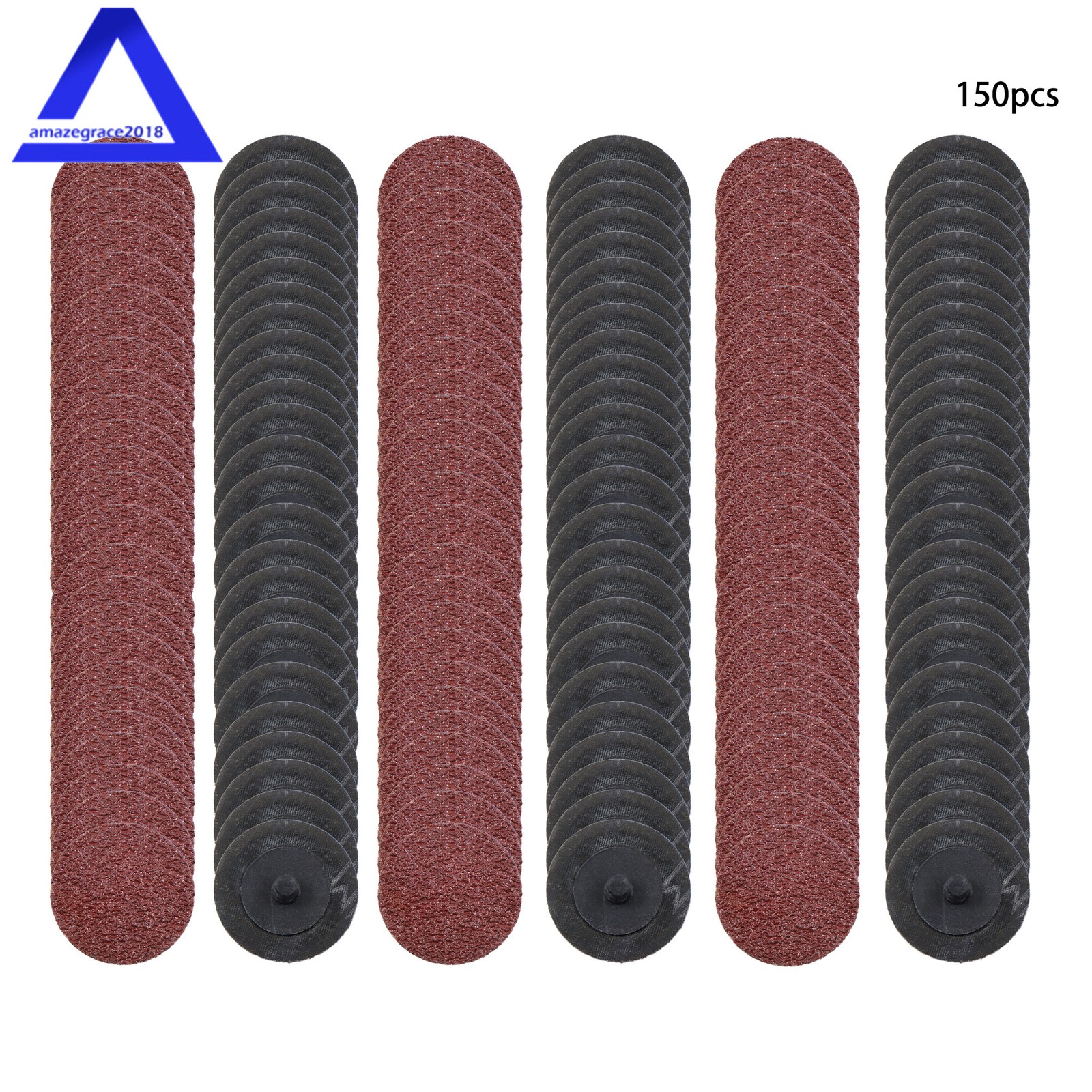 150 PCS 2 Inch Sanding Discs 36 Grit Twist lock Discs Die Grinder for Surface