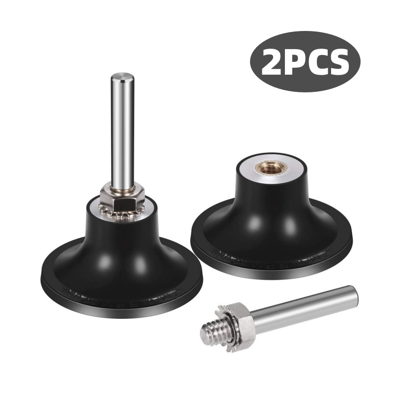 2PCS 2″Roll Lock Sanding Disc Pad Holder Adapter 1/4″Shank for Die Grinder Drill