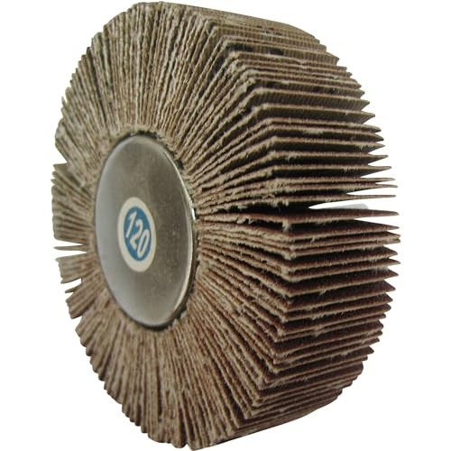 Klutch Flap Wheel, 3-1/8in. x 1in., 80 Grit, 1/4in. Hex Shank