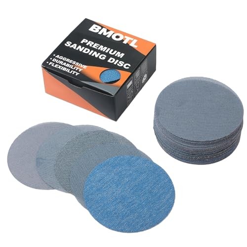 5 Inch Mesh Sanding Discs Assortment: 50Pcs Premium Ceramic 5 Inch Assortment