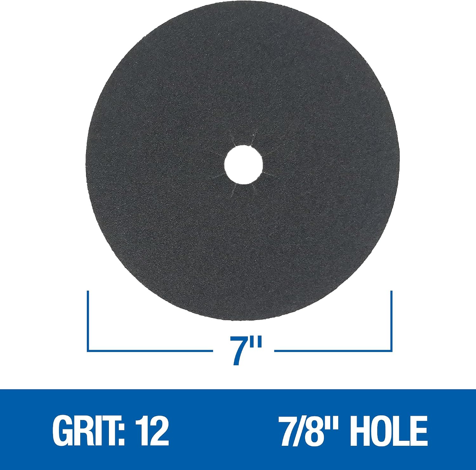 Floor Sander Disc Silicon Carbide Cloth Back 7 Inch Grit 12X for Hardwood