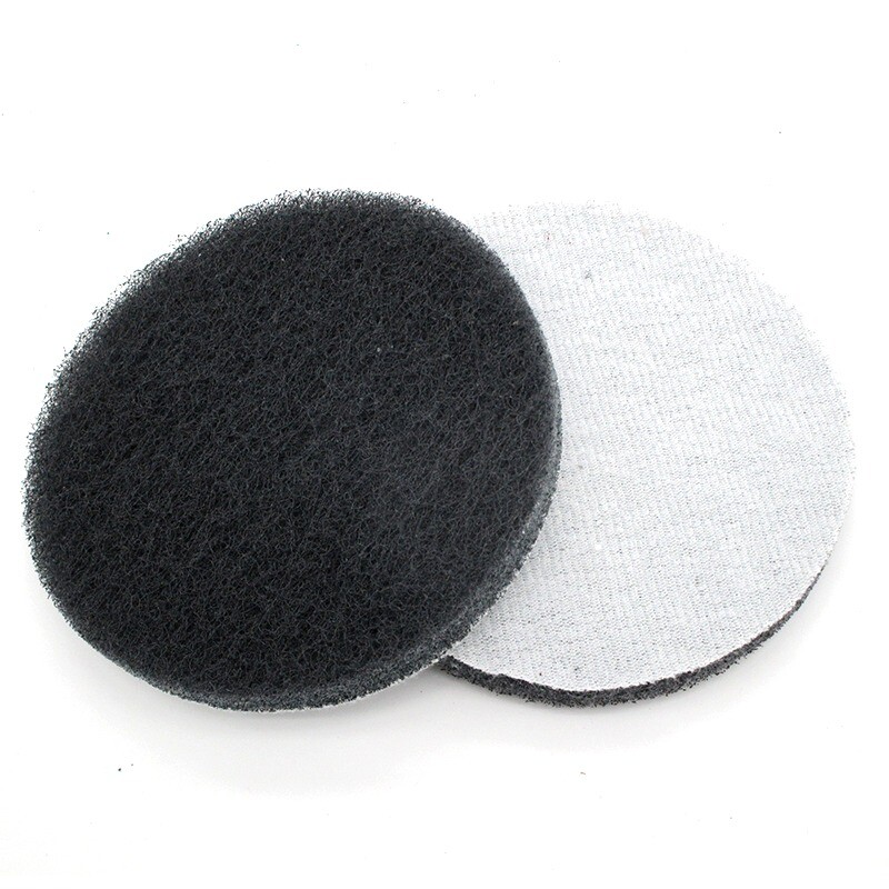 100mm Nylon Fiber Scouring Pads Hook & Loop Abrasive Cleaning Pads 240-3000 Grit