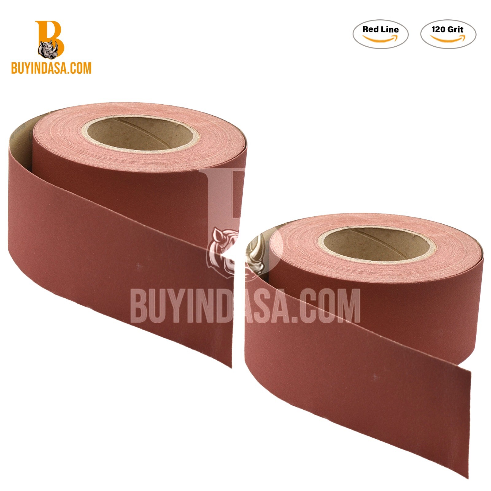 Indasa 2.75″ PSA Sandpaper Roll Rhynostick 27 Yard Rhynostick 36-600 Grit Range