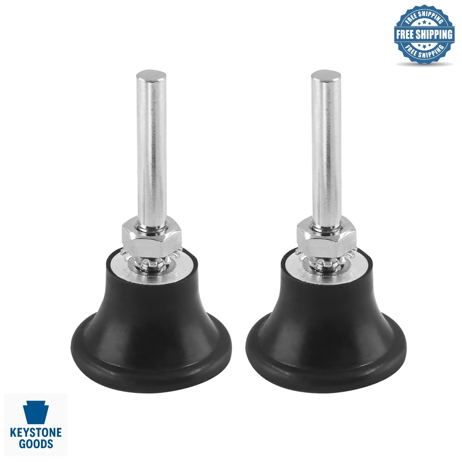 2-Pack 1.5-Inch Roloc Disc Pad Holders for Polishing & Sanding
