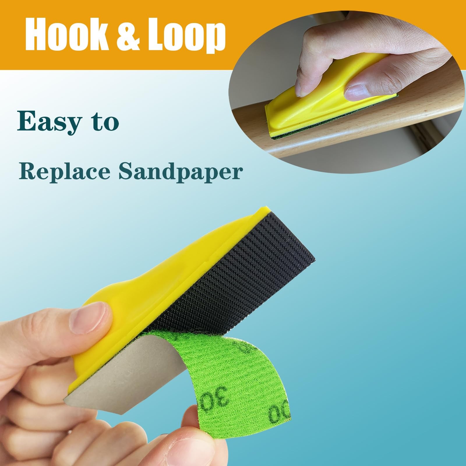 Detail Sander Kit 70pc Hook Loop Sandpaper 4003000 Grit Small Space Craft Wood