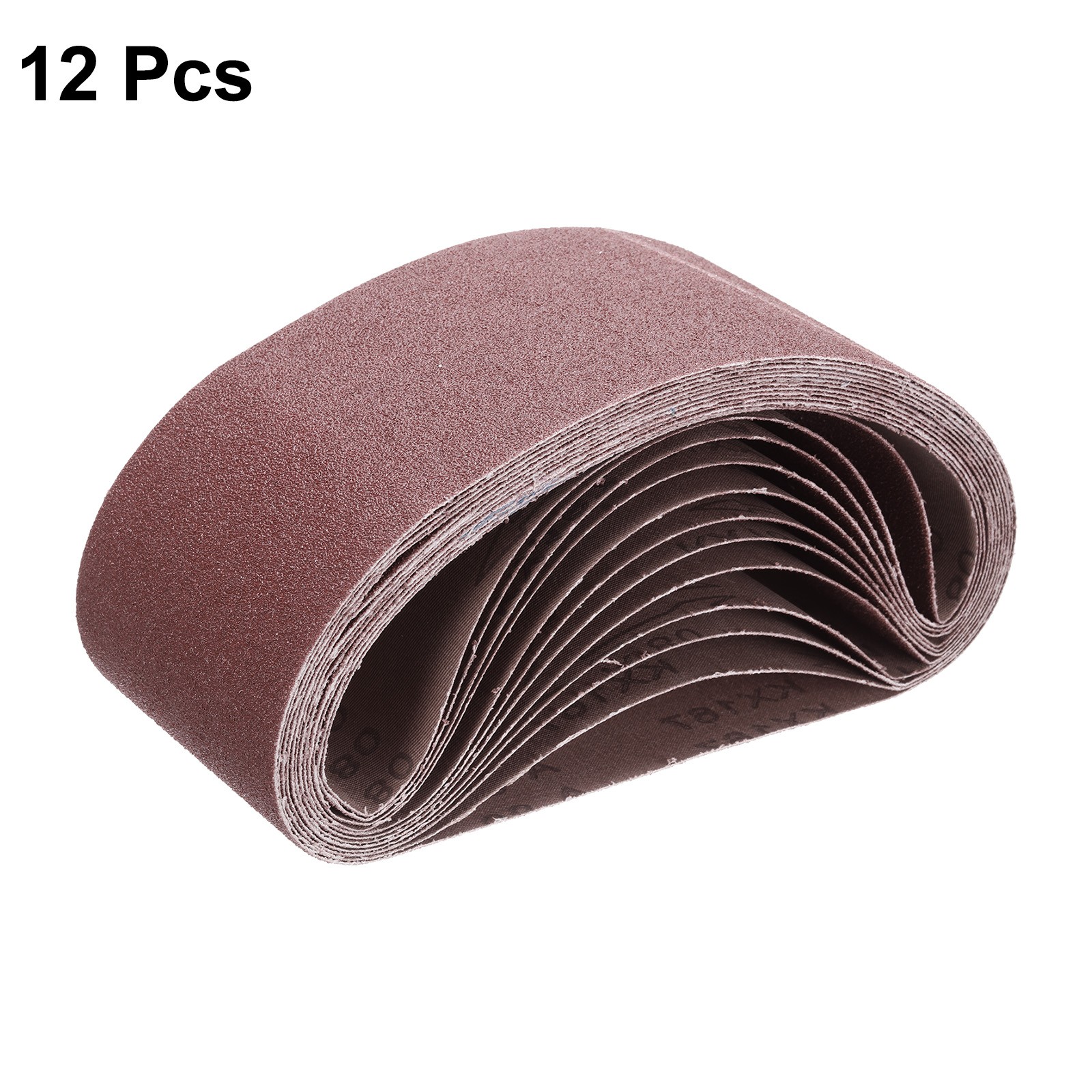 12pcs 80 Grits Aluminum Oxide Sanding Belts 4″ x 22″ Ring Abrasive Belts