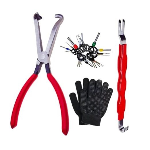 Automotive Electrical Connector Removal Tool – 8 Inch Carbon Steel Dual Angle