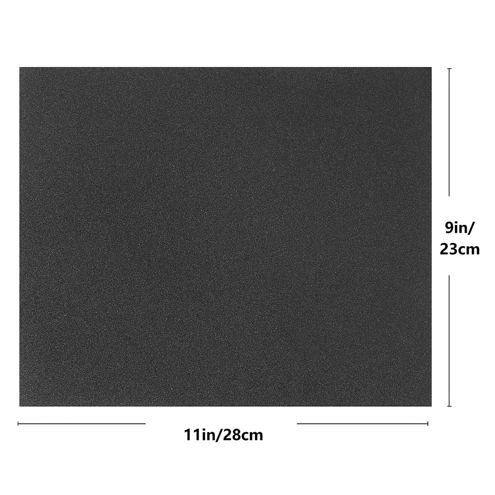 400 600 800 Grit,15Pcs Wet Dry Sandpaper Sheets, Premium Silicon Carbide Auto