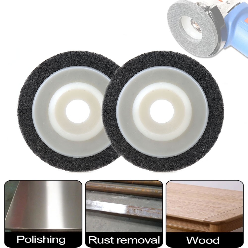 Nylon Fiber Polishing Wheel Non Woven Abrasive Disc For Angle Grinder Metal 3pcs
