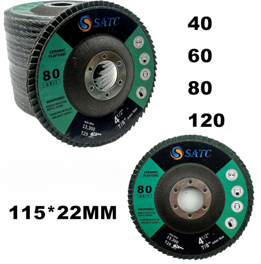 20/40 PCS Ceramic Flap Discs 4.5″ x 7/8″ Sanding Disc T29 Premium Angle Grinder
