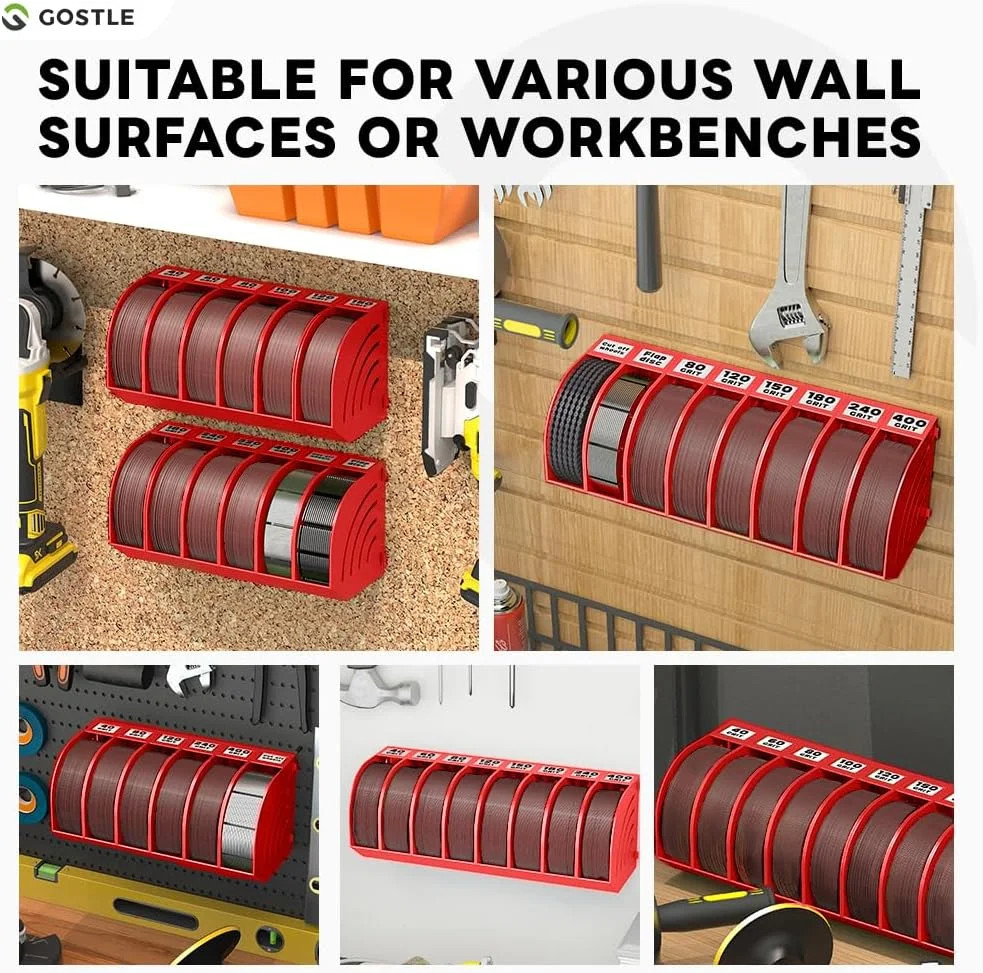5 Inch Professional Sanding Discs Storage Bins – 10 Bins Set for Efficient Organ
