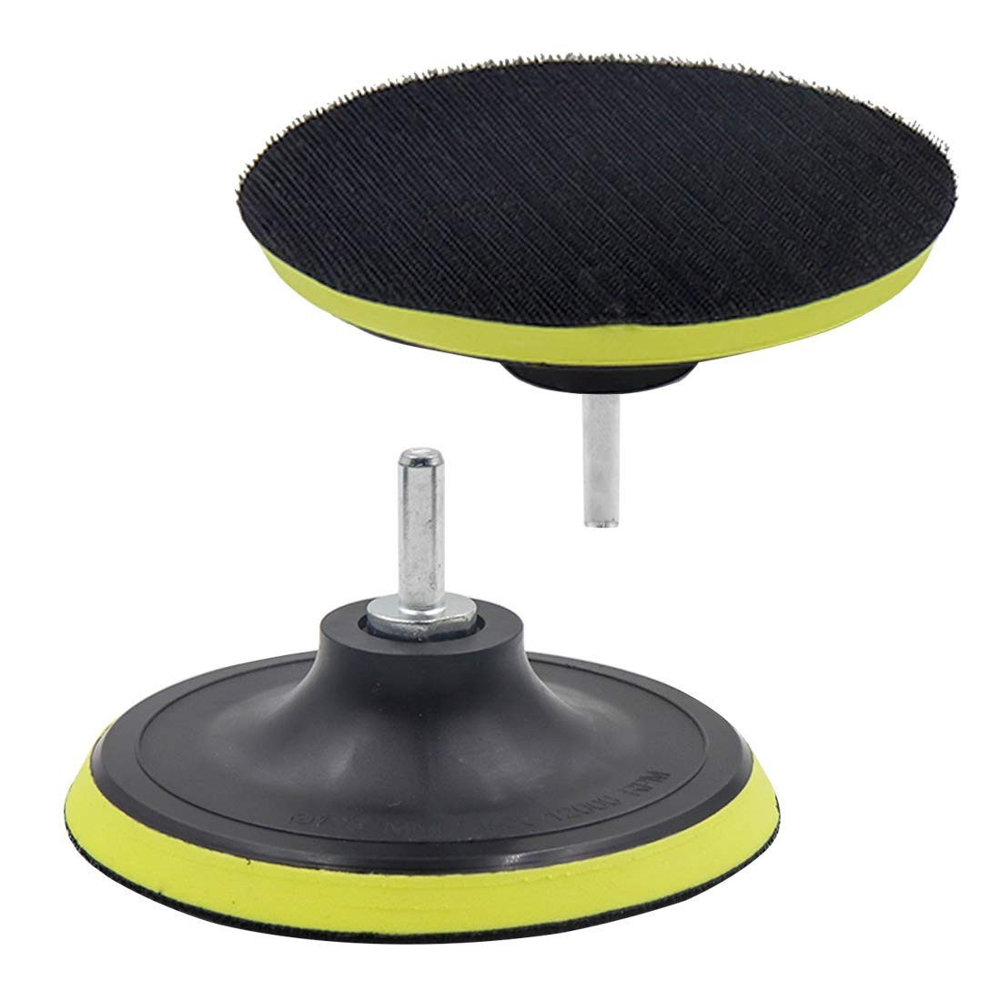 2 Pcs 5″ Hook & Loop Backing Pad w/ M10 Drill Adapter for Orbital Sander