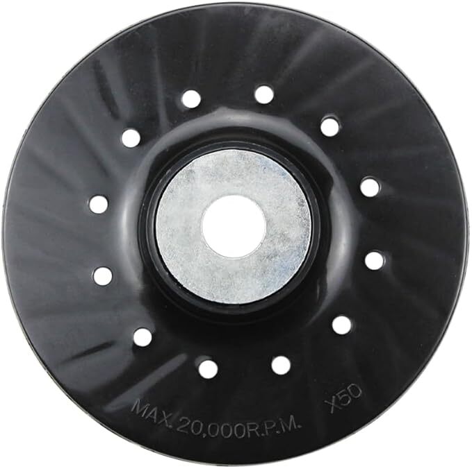 1 Pack – 5″ x 5/8″-11 Resin Fiber Disc Backing Pad w/ Lock Nut for Angle Grinder