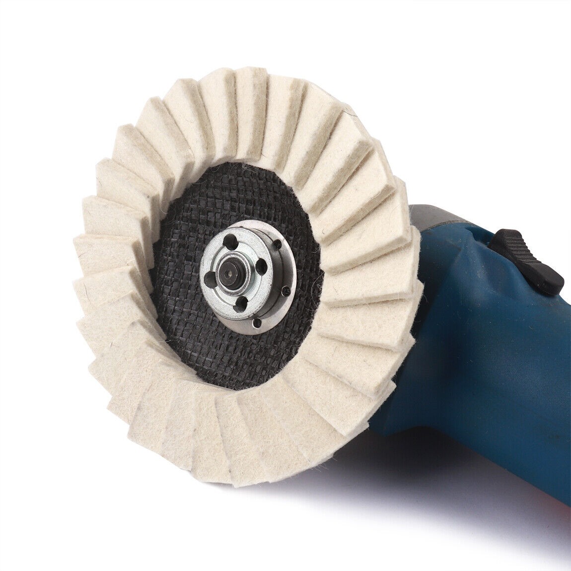 4x felt polishing flap disc Polishing disc Angle grinder flap disc 125 mm