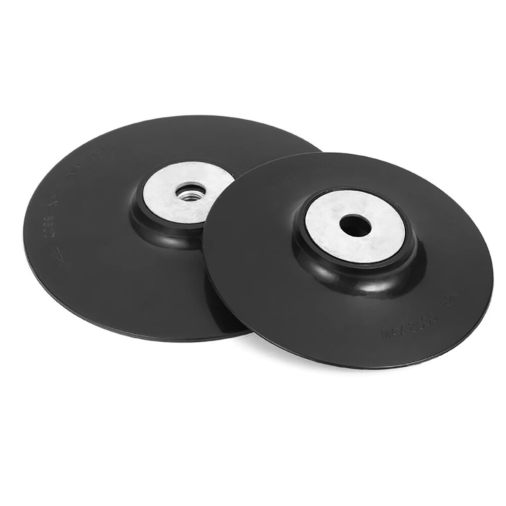 100mm Plastic Backing Pad M10 For Angle Grinder Sander Fibre Discs Black/White